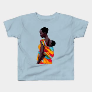 Afrocentric Mother And Baby Kids T-Shirt